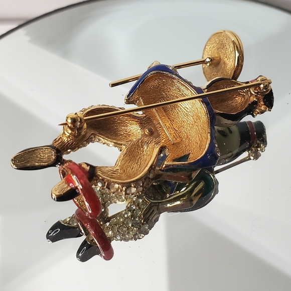 1950's Vintage CINER Asian Mr. Lee Plate Spinner Circus Brooch - Picture 6 of 8